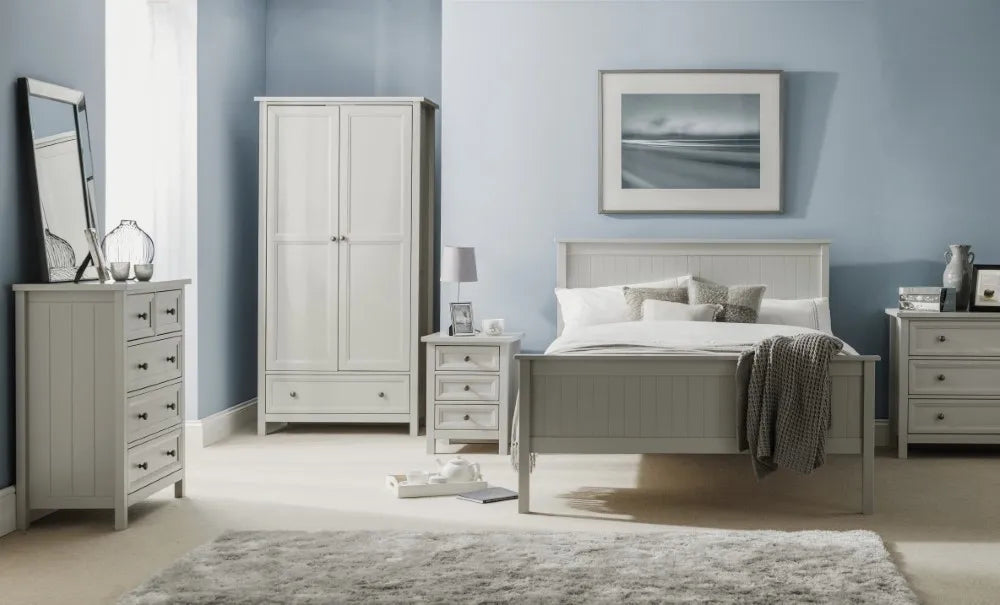 Maine 135cm Double Bed - Dove Grey Julian Bowen