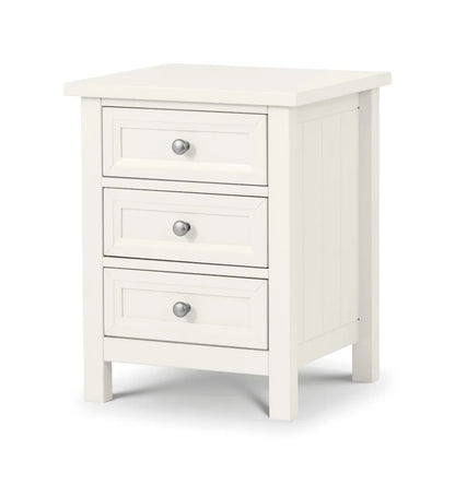 Maine 3 Drawer Bedside - Surf White Julian Bowen