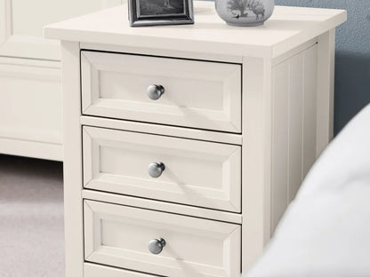 Maine 3 Drawer Bedside - Surf White Julian Bowen