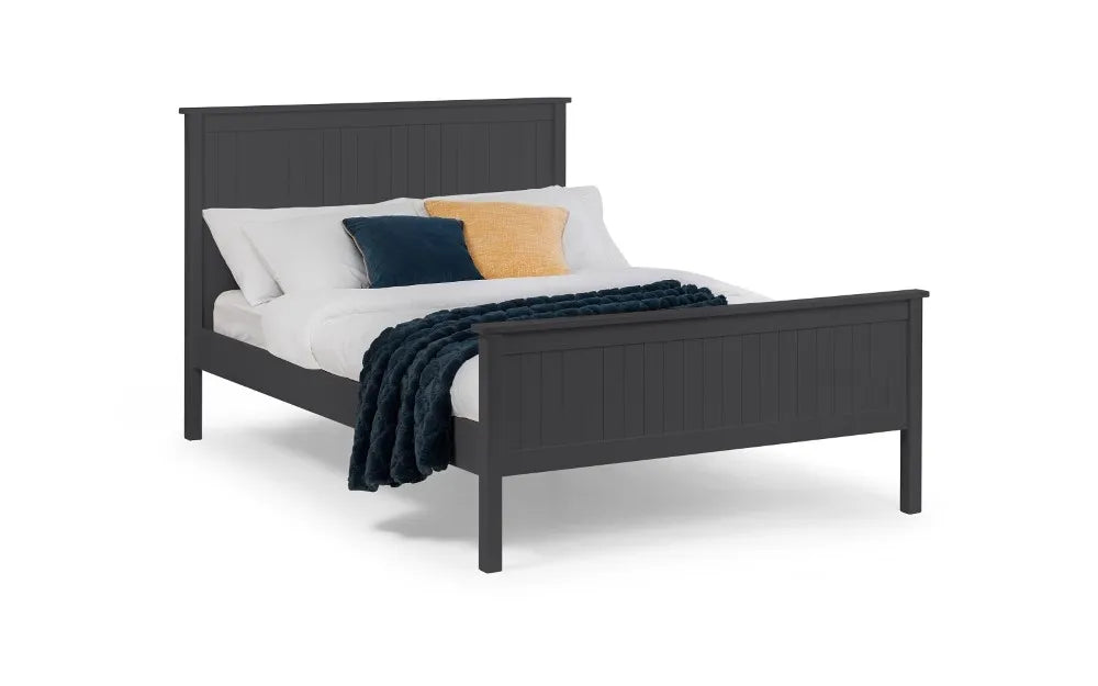 Maine 150cm King Size Bed - Anthracite Julian Bowen