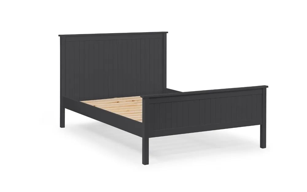 Maine 150cm King Size Bed - Anthracite Julian Bowen