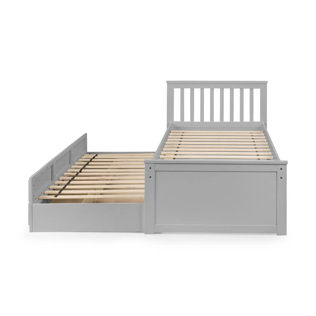 Maisie Bed with Underbed and Drawers - Light Grey Julian Bowen