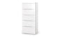 Manhattan 5 Drawer Narrow Chest- White Julian Bowen