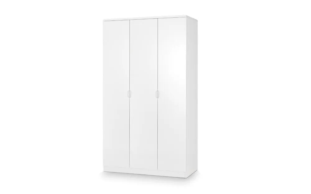 Manhattan 3 Door Wardrobe - White Julian Bowen