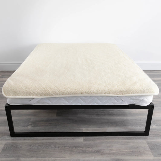 Merino Wool Mattress cover 180 x 200cm- Natural - Oakavia