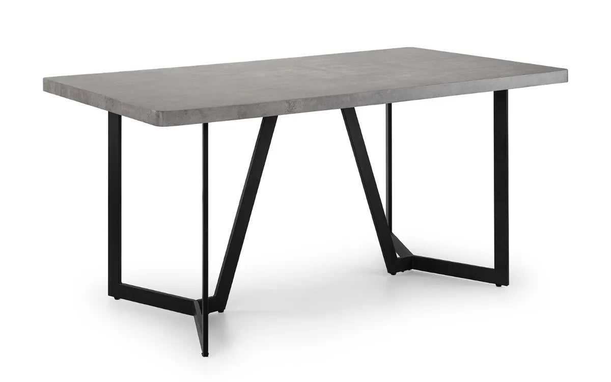 MILLER CONCRETE EFFECT DINING TABLE Julian Bowen