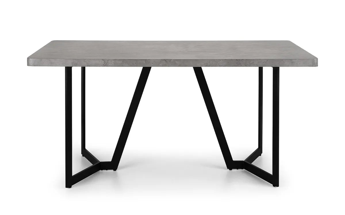 MILLER CONCRETE EFFECT DINING TABLE Julian Bowen