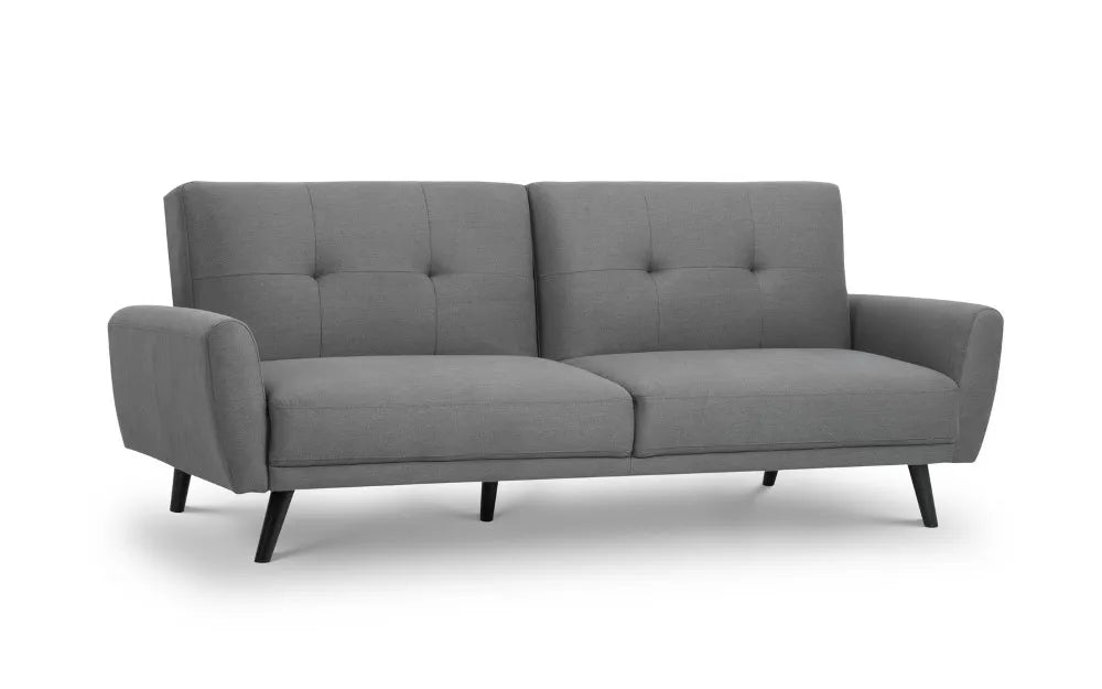 Monza Sofabed In Dark Grey Velvet Julian Bowen