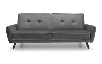 Monza Sofabed In Dark Grey Velvet Julian Bowen