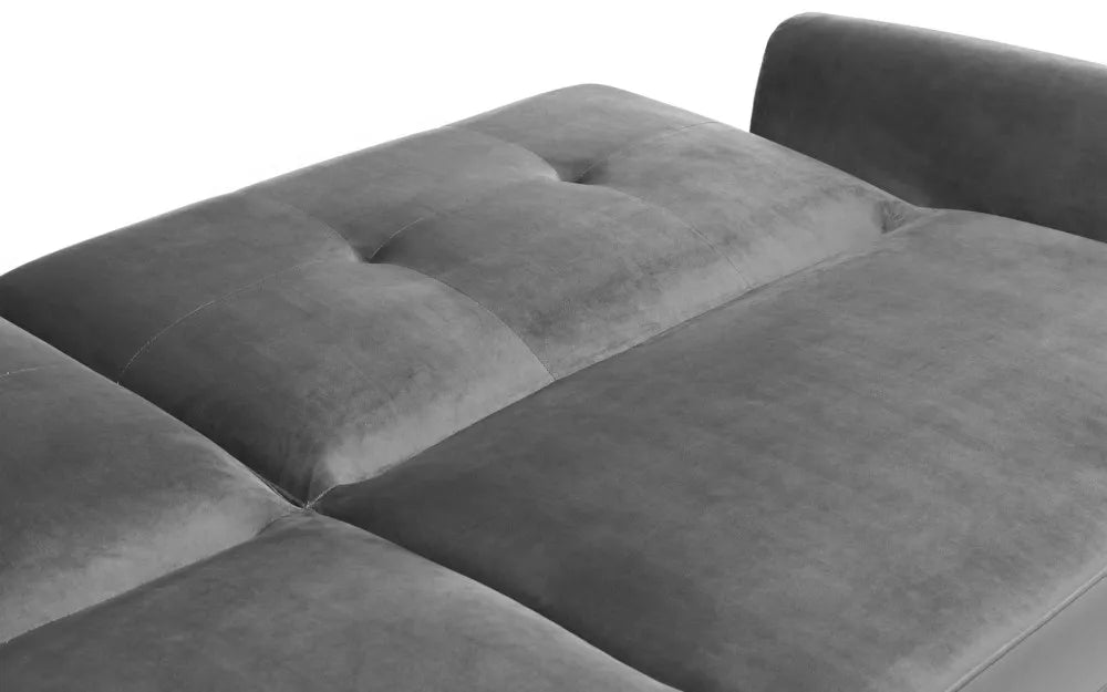 Monza Sofabed In Dark Grey Velvet Julian Bowen