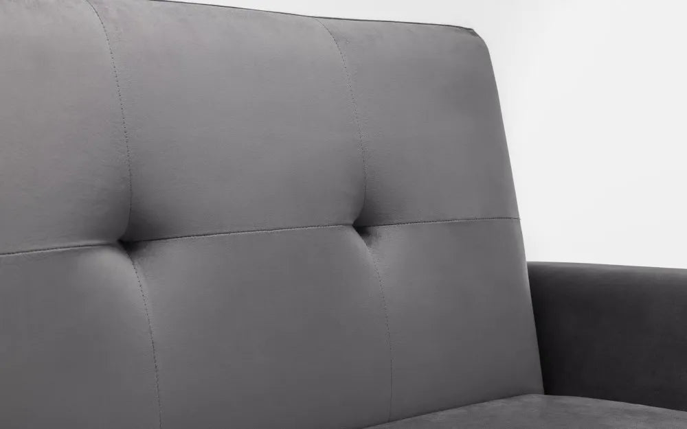 Monza Sofabed In Dark Grey Velvet Julian Bowen