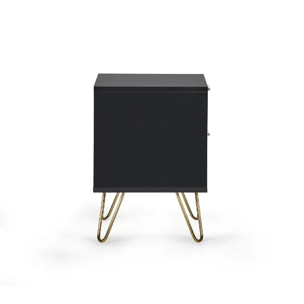 Murano Lamp Table - Matt Black