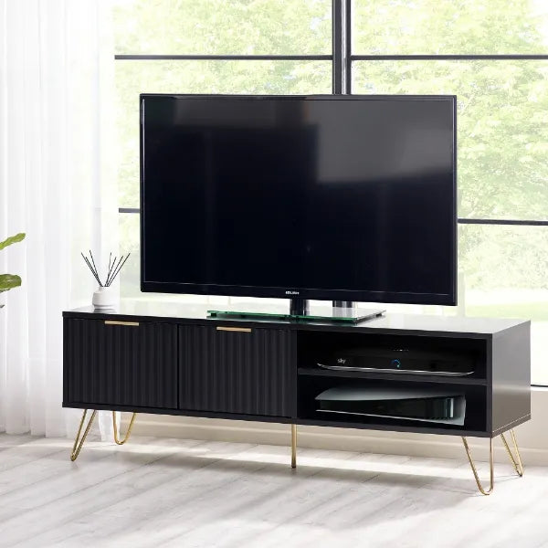 Murano TV Unit - Matt Black