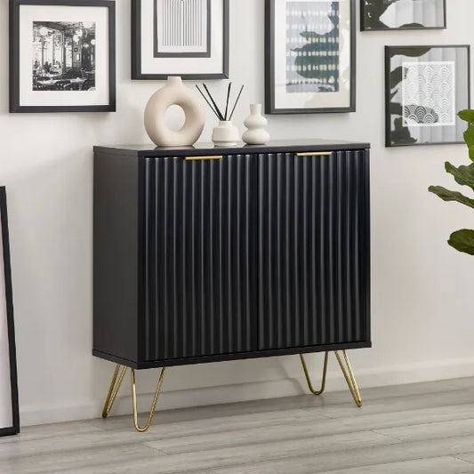 Murano Compact Sideboard - Matt Black