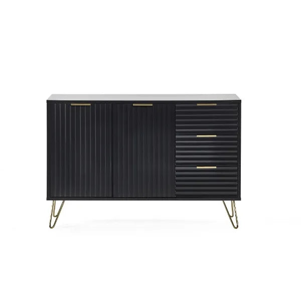 Murano Large Sideboard - Matt Black