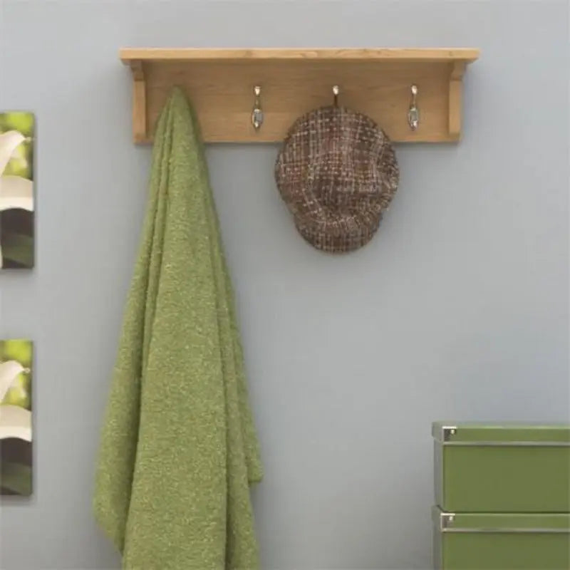 Wood Furniture UK - Shop Mobel Oak Wall Mounted Coat Rack - Oakavia