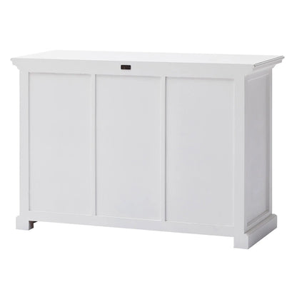 NovaSolo Halifax Classic White Buffet with 2 Baskets - Oakavia