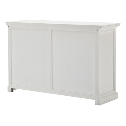 NovaSolo Halifax Classic White Buffet with Sliding Doors - Oakavia