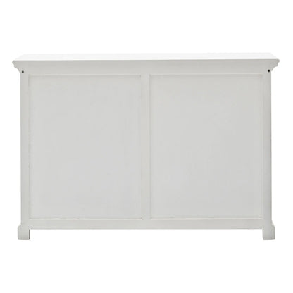 NovaSolo Halifax Classic White Buffet with Sliding Doors - Oakavia