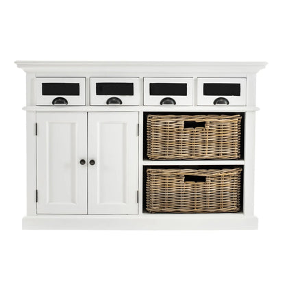 NovaSolo Halifax Classic White Kitchen Buffet - Oakavia