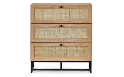 Padstow 3 Drawer Chest - Oak Julian Bowen