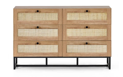 Padstow 6 Drawer Chest - Oak Julian Bowen