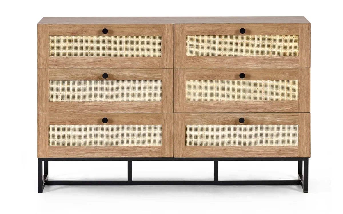 Padstow 6 Drawer Chest - Oak Julian Bowen