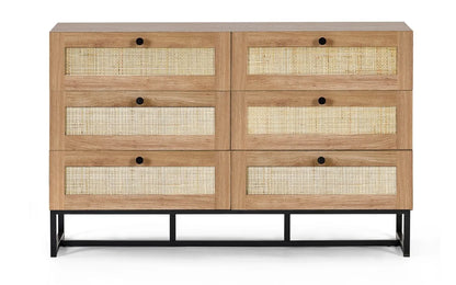 Padstow 6 Drawer Chest - Oak Julian Bowen