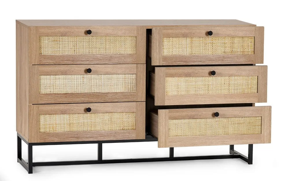 Padstow 6 Drawer Chest - Oak Julian Bowen