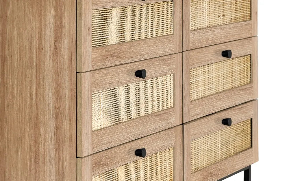 Padstow 6 Drawer Chest - Oak Julian Bowen