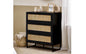 Padstow 3 Drawer Chest - Black Julian Bowen