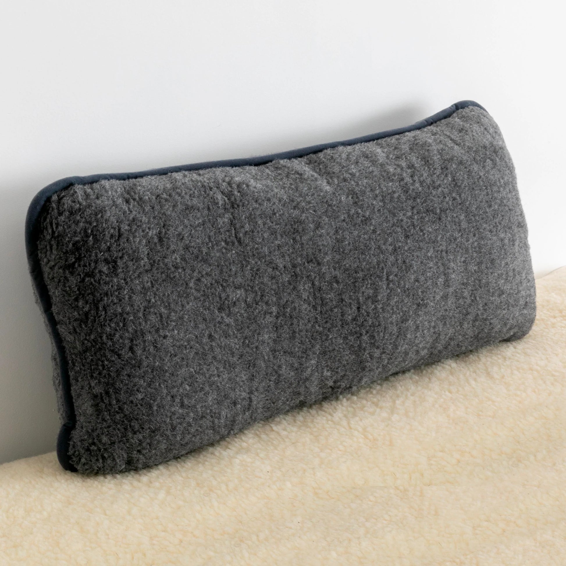 Merino Wool Pillow - Grey 40 x 80cm - Oakavia