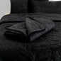 Merino Wool Blanket 220x200 - Black - Oakavia