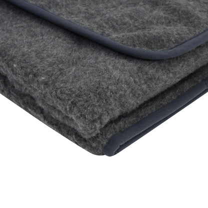 Merino Wool Blanket - 220x200 Grey - Oakavia