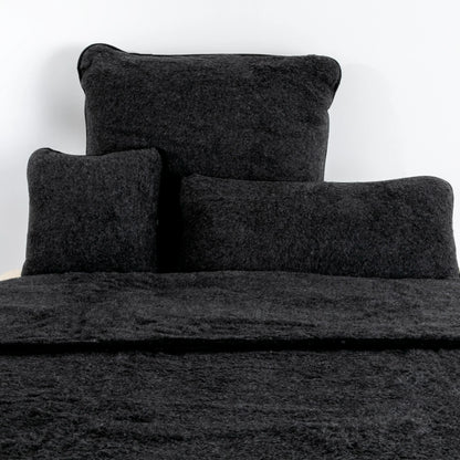 Merino Wool Quilt - Black 200 x 200cm - Oakavia