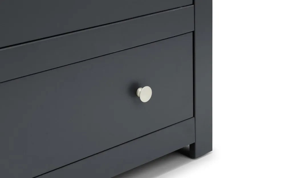 Radley 4 Drawer Chest - Anthracite Julian Bowen