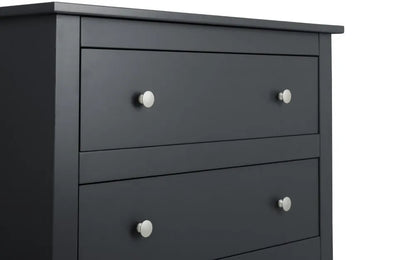 Radley 4 Drawer Chest - Anthracite Julian Bowen