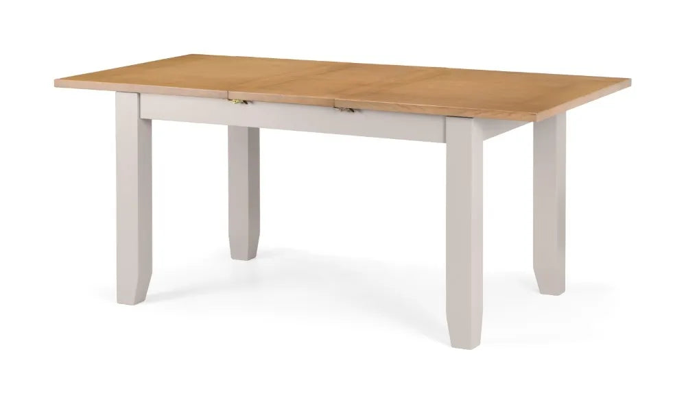 RICHMOND EXTENDING DINING TABLE - ELEPHANT GREY/PALE OAK Julian Bowen