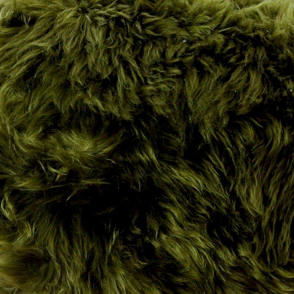 Olive Green Sheepskin Rug XXL - Oakavia