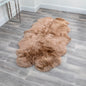 Quad Light Brown Sheepskin Rug - Oakavia