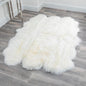 Sextuple Natural White Sheepskin Rug - Oakavia