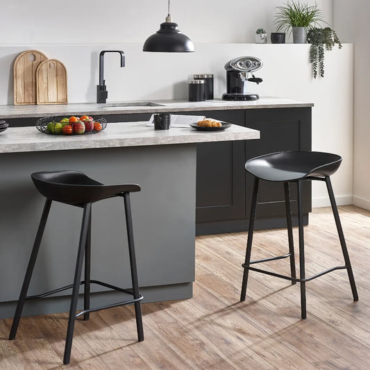 RENZO BAR STOOL BLACK Julian Bowen