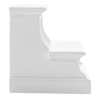 NovaSolo Halifax Classic White Bed Step - Oakavia