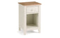 Salerno Shaker Ivory/Oak 1 Drawer Bedside Julian Bowen