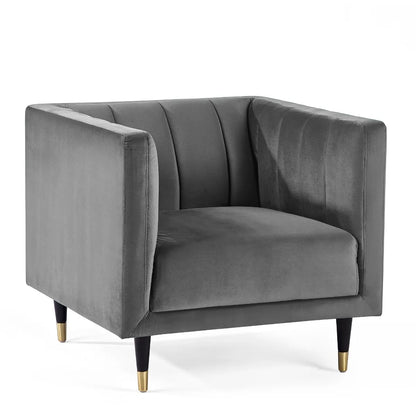 Salma Scalloped Back Chair - Grey Julian Bowen