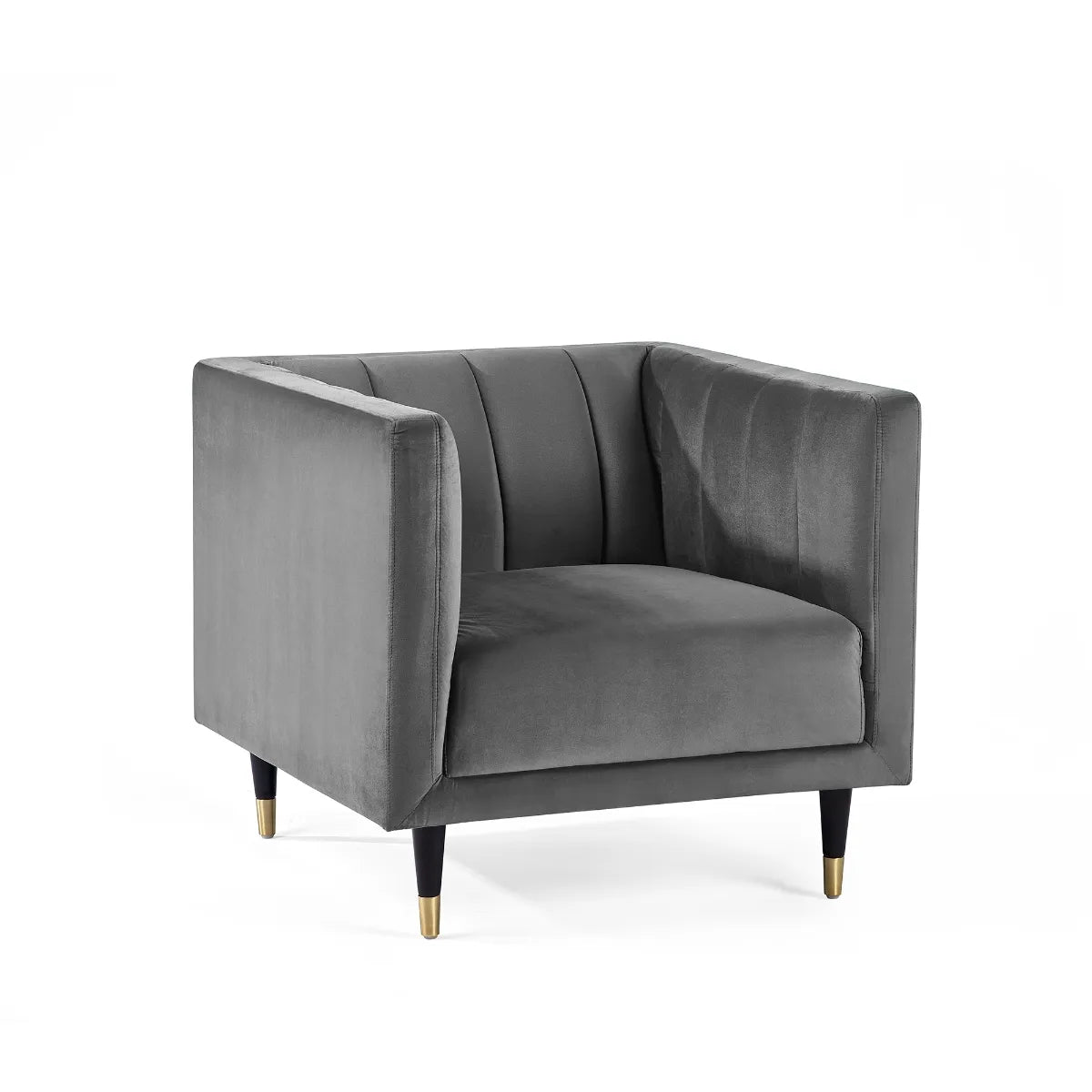 Salma Scalloped Back Chair - Grey Julian Bowen