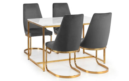 SCALA GOLD DINING TABLE Julian Bowen