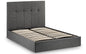 Sorrento Lift-Up Storage Bed 150cm King Size - Slate Linen Julian Bowen