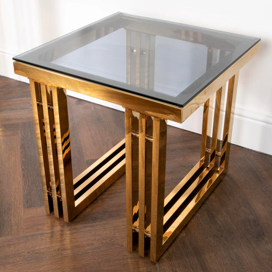 Zurich Gold Side Table - Oakavia