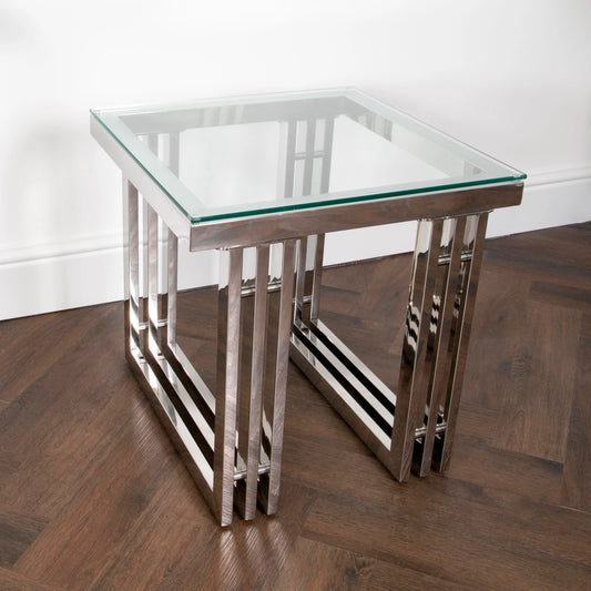 Zurich Silver Side Table - Oakavia